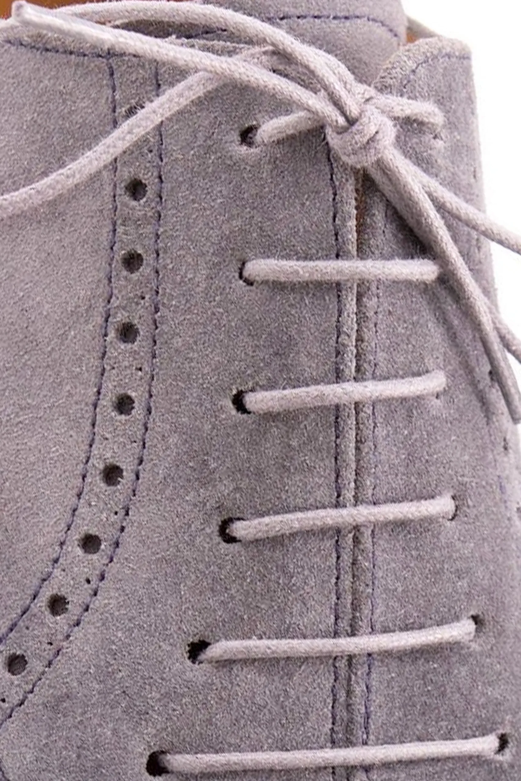 Round Light Gray Waxed Cotton Bootlaces