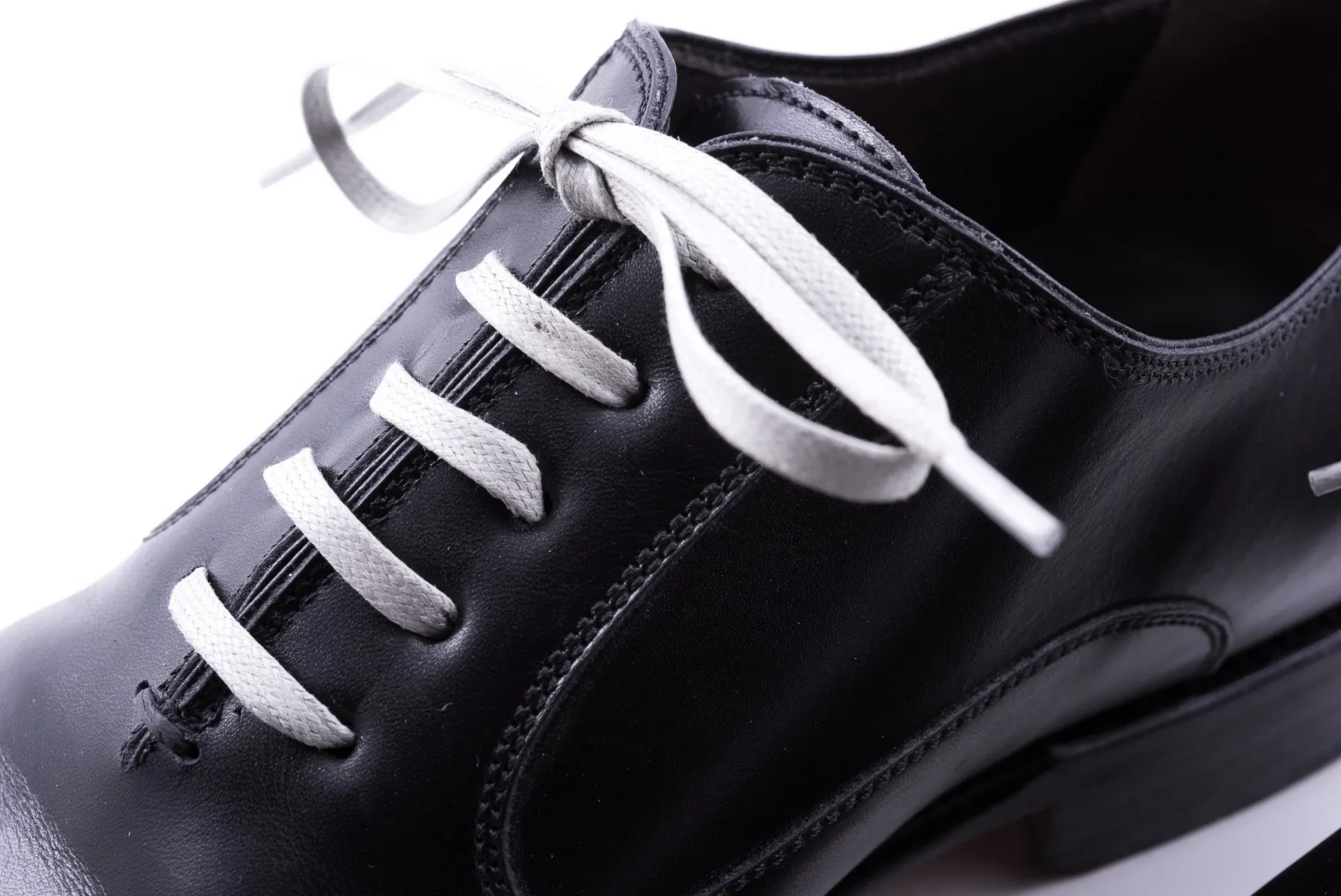 Round Light Gray Waxed Cotton Bootlaces