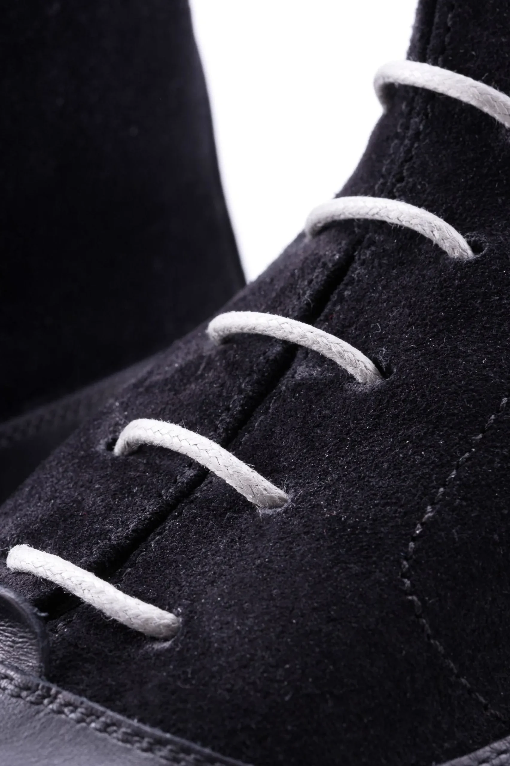Round Light Gray Waxed Cotton Bootlaces