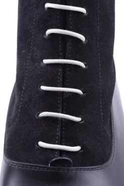Round Light Gray Waxed Cotton Bootlaces
