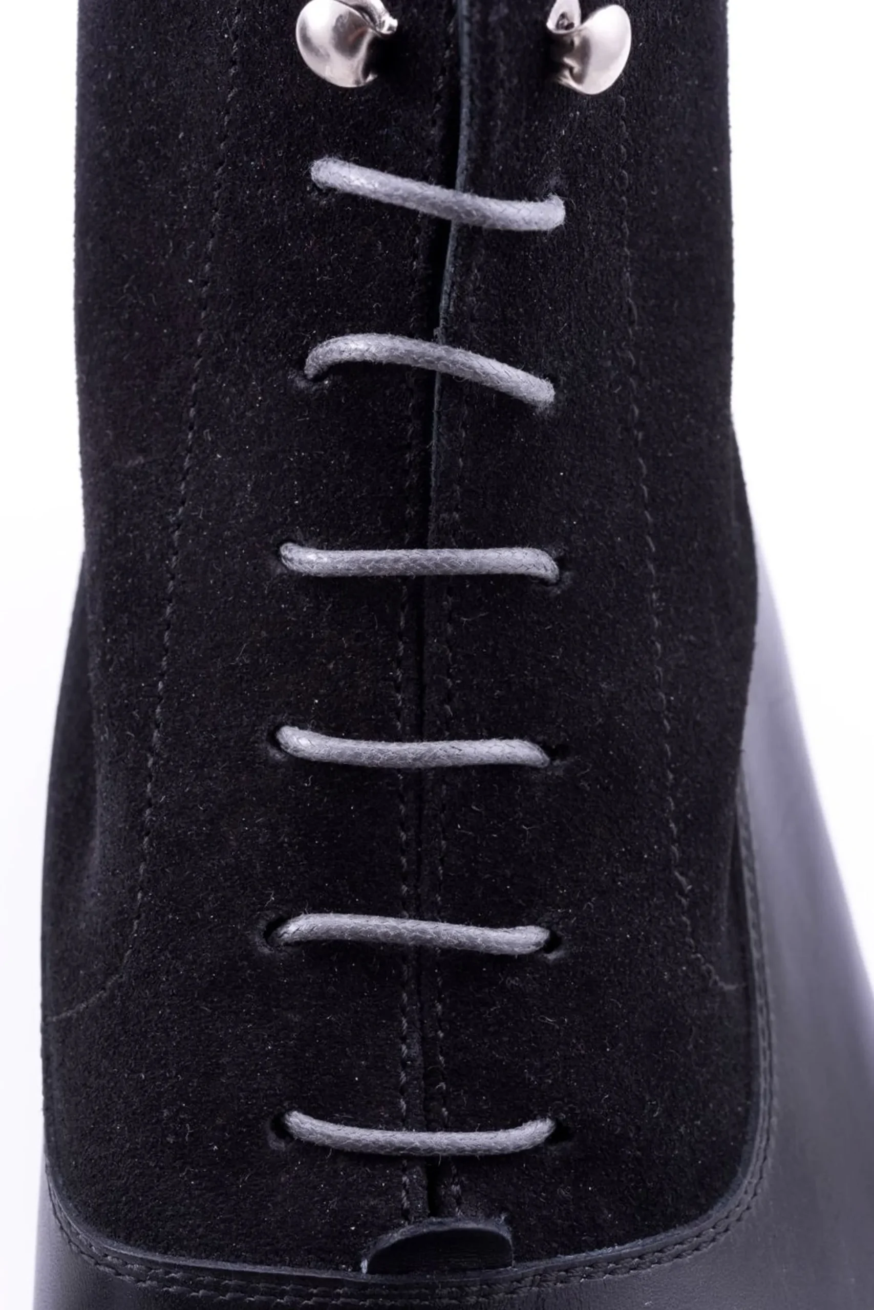 Round Mid Gray Waxed Cotton Shoelaces