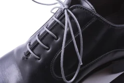 Round Mid Gray Waxed Cotton Shoelaces
