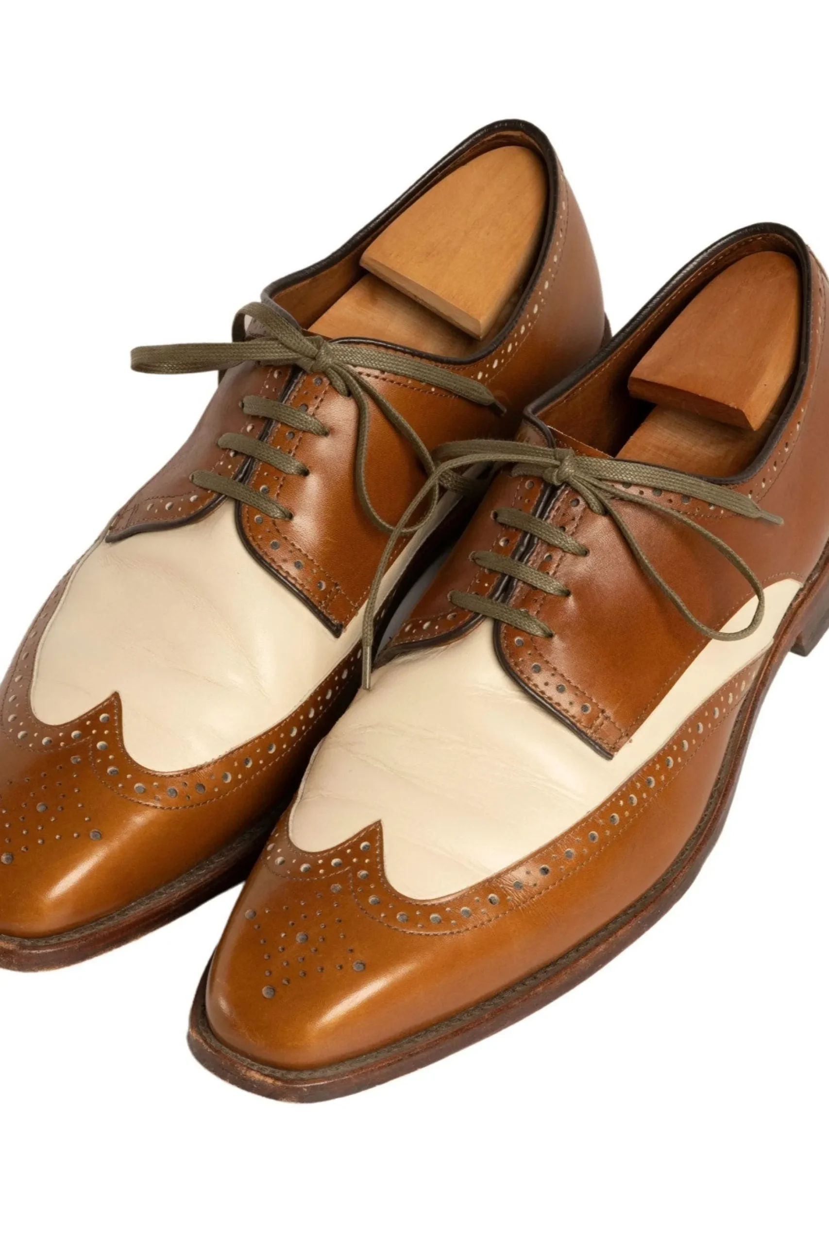 Round Military Green Waxed Cotton Shoelaces