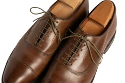 Round Military Green Waxed Cotton Shoelaces