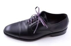 Round Purple Waxed Cotton Shoelaces