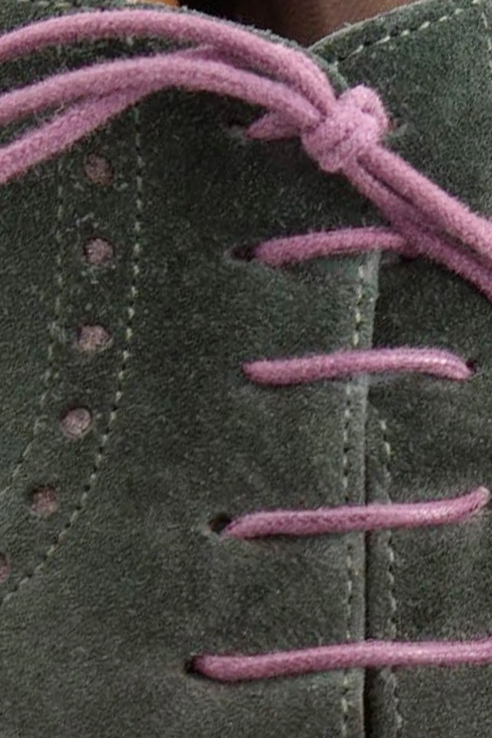 Round Purple Waxed Cotton Shoelaces
