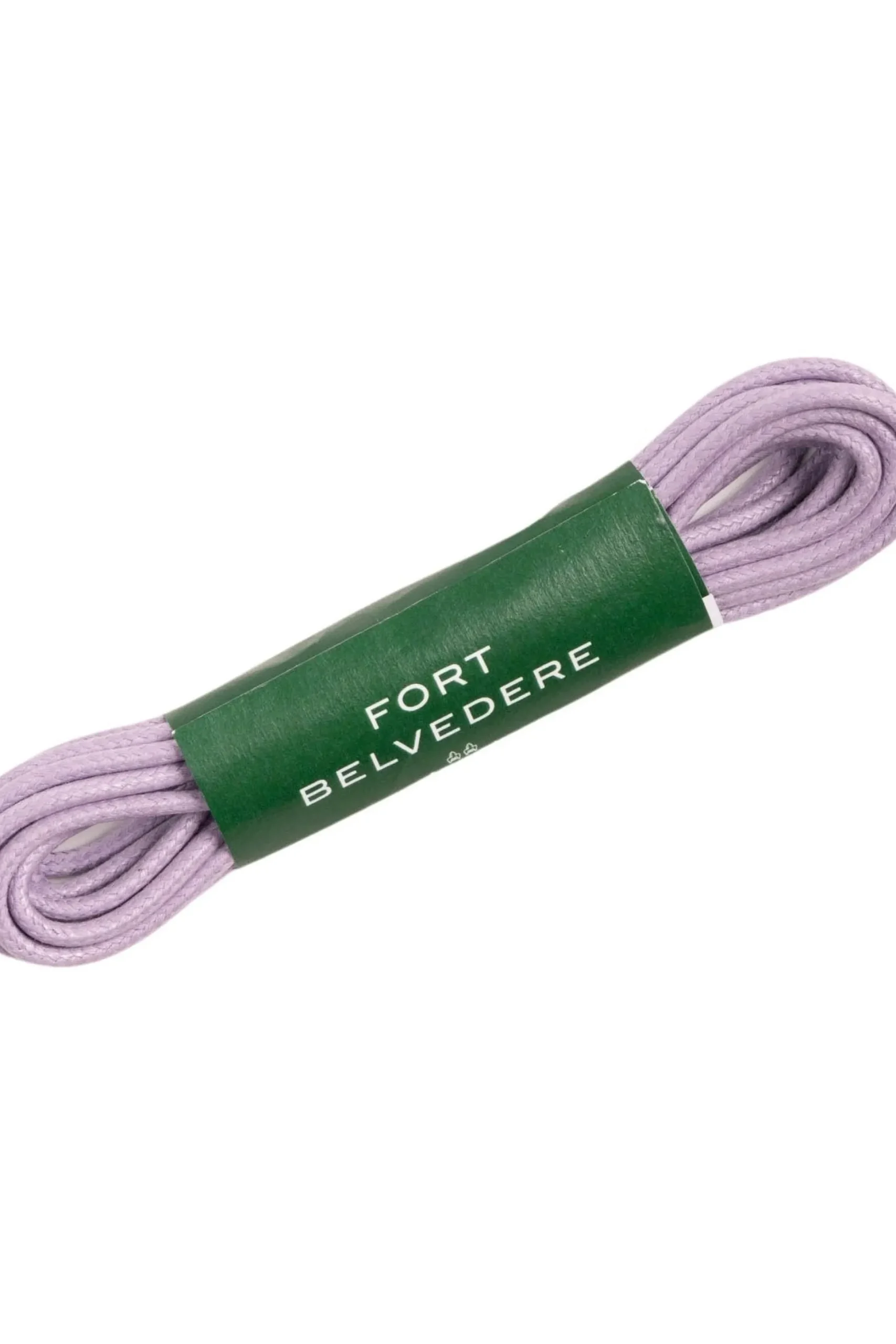 Round Purple Waxed Cotton Shoelaces