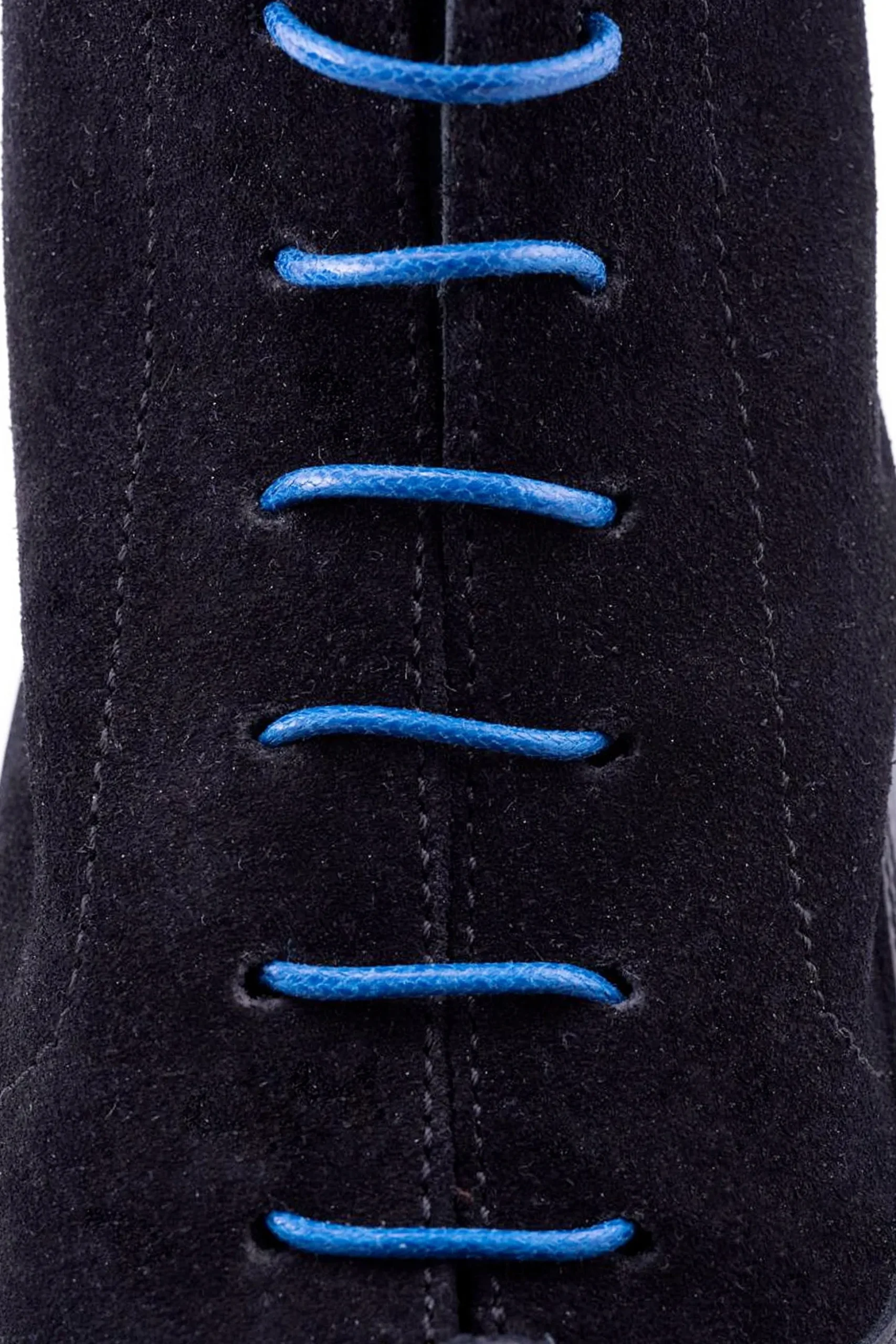 Round Royal Blue Waxed Cotton Bootlaces