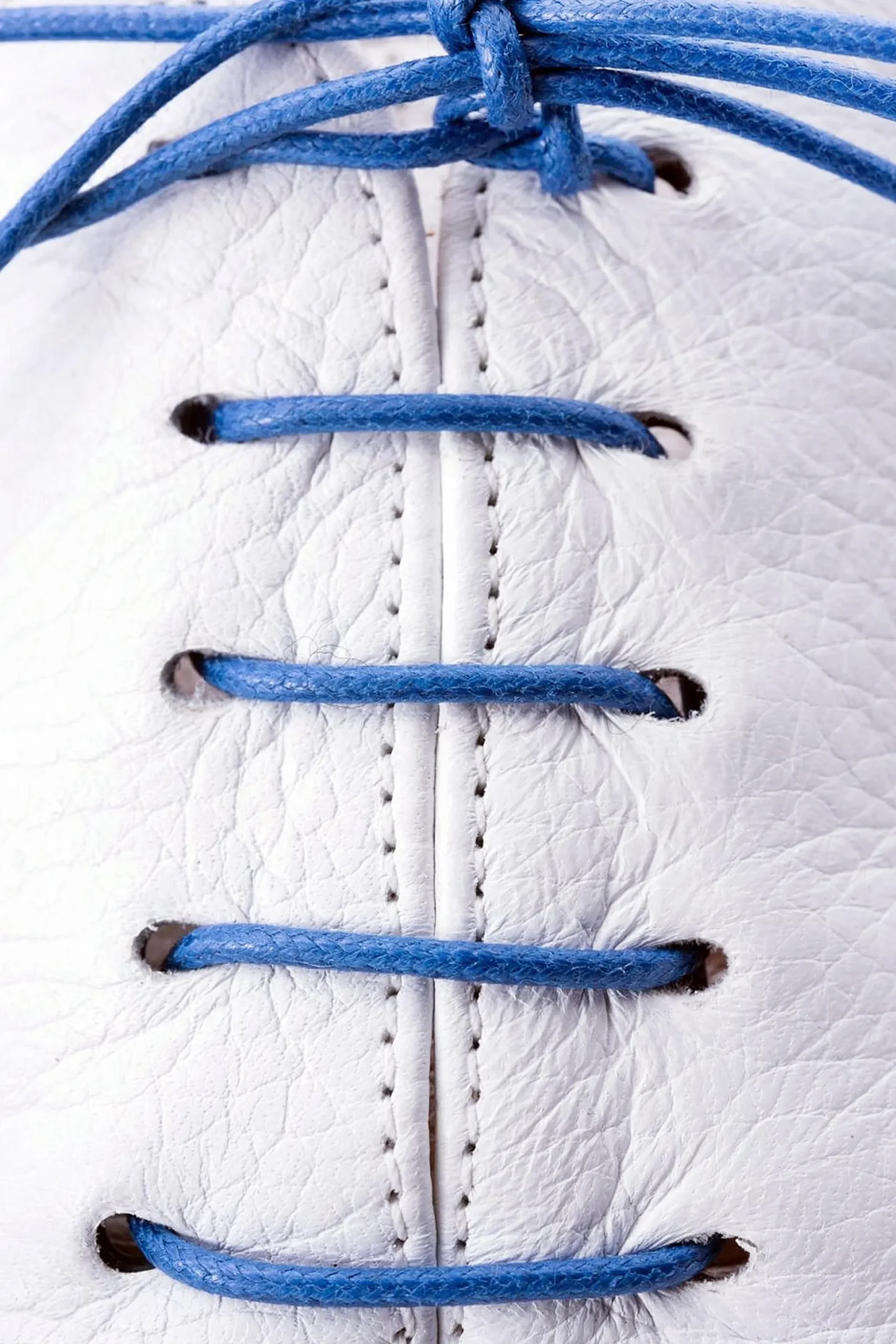 Round Royal Blue Waxed Cotton Bootlaces