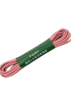 Round Vintage Pink Waxed Cotton Bootlaces