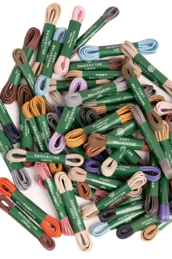 Round Vintage Pink Waxed Cotton Bootlaces