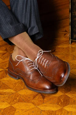 Round White Waxed Cotton Shoelaces