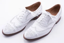 Round White Waxed Cotton Shoelaces