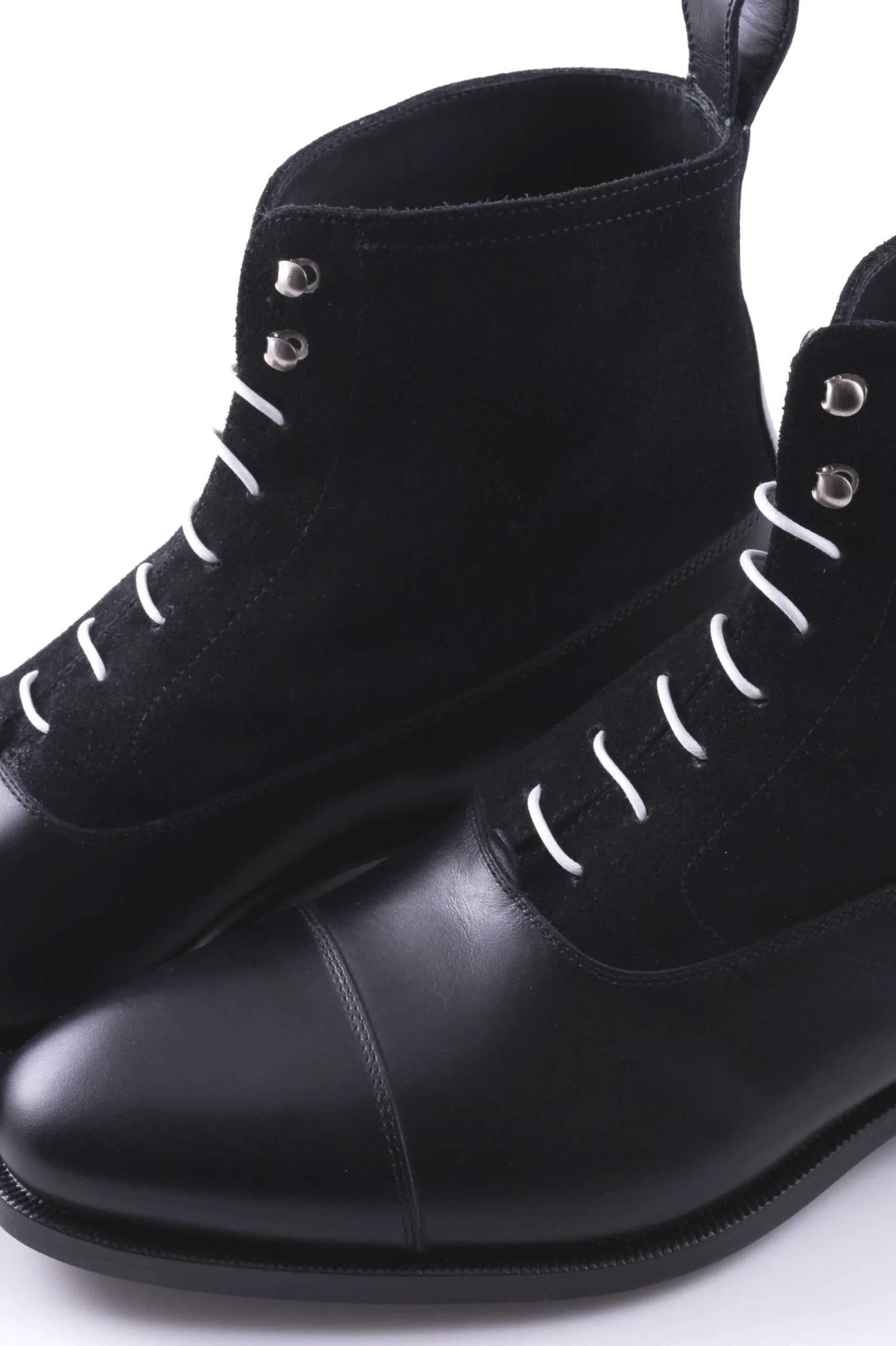 Round White Waxed Cotton Shoelaces