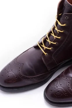 Round Yellow Waxed Cotton Shoelaces