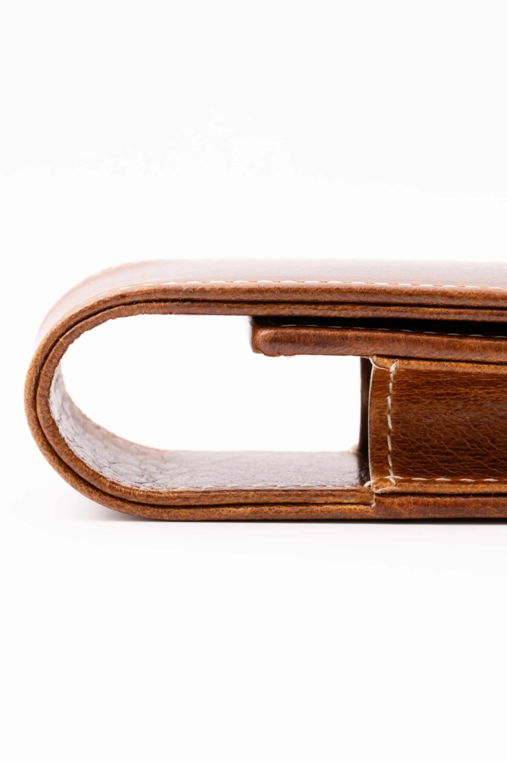 Saddle Brown Dumont Full-Grain Leather Pen Case