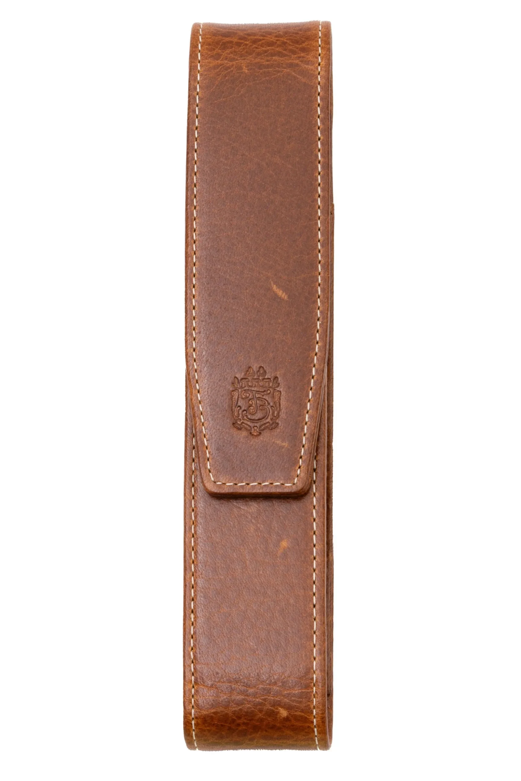 Saddle Brown Dumont Full-Grain Leather Pen Case