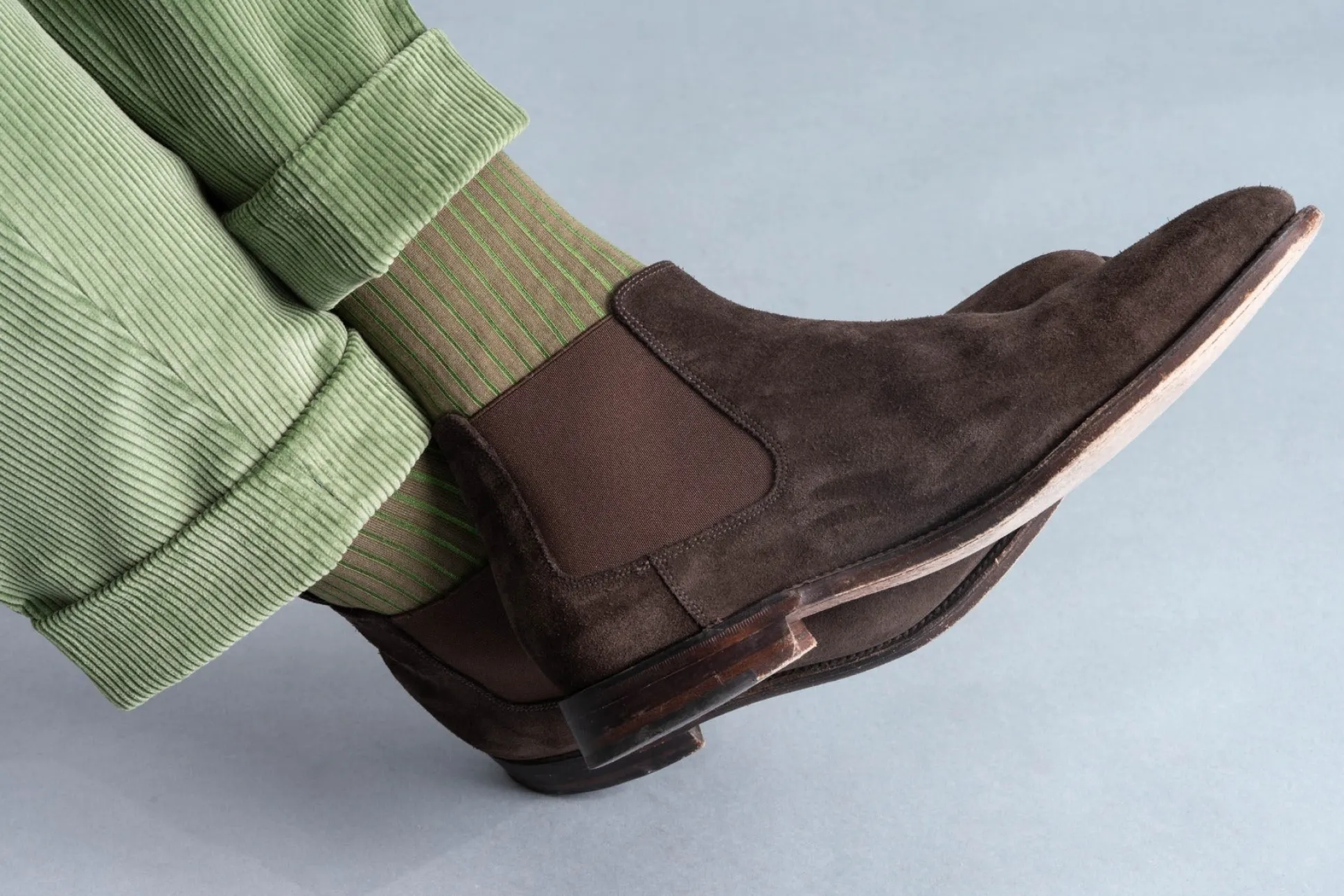 Sage Green Stancliffe Corduroy Trousers