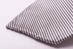 Silver & Black Double Stripe Twill Stripe Silk Tie