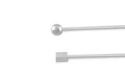 Silver Hex End Collar Bar