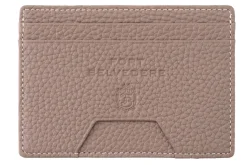 Slim Boardroom Taupe Togo Leather Cardholder Wallet