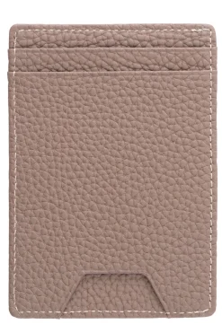 Slim Boardroom Taupe Togo Leather Cardholder Wallet