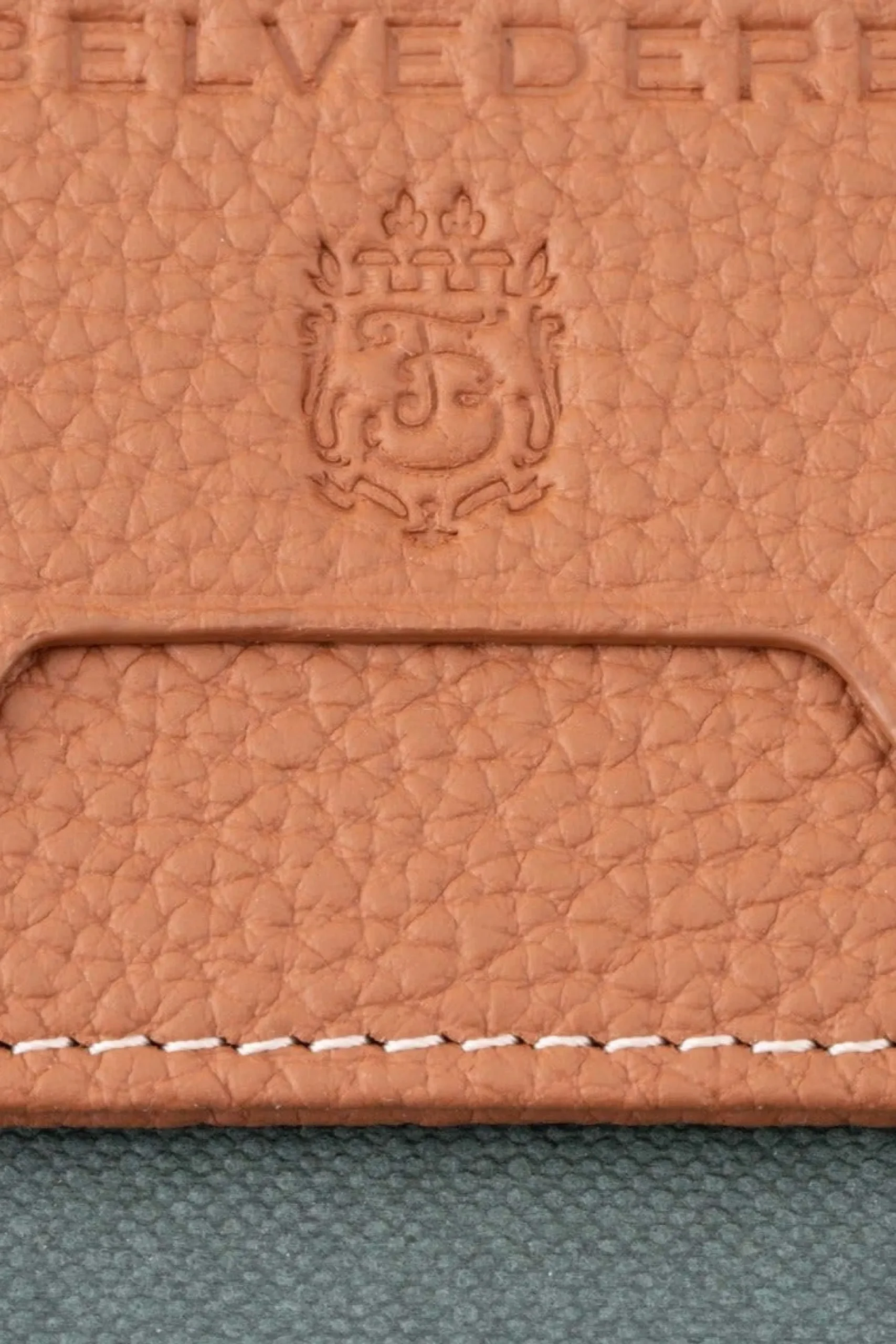 Slim Golden Brown Togo Leather Cardholder Wallet