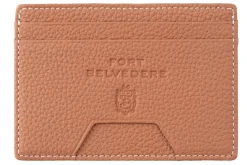 Slim Golden Brown Togo Leather Cardholder Wallet