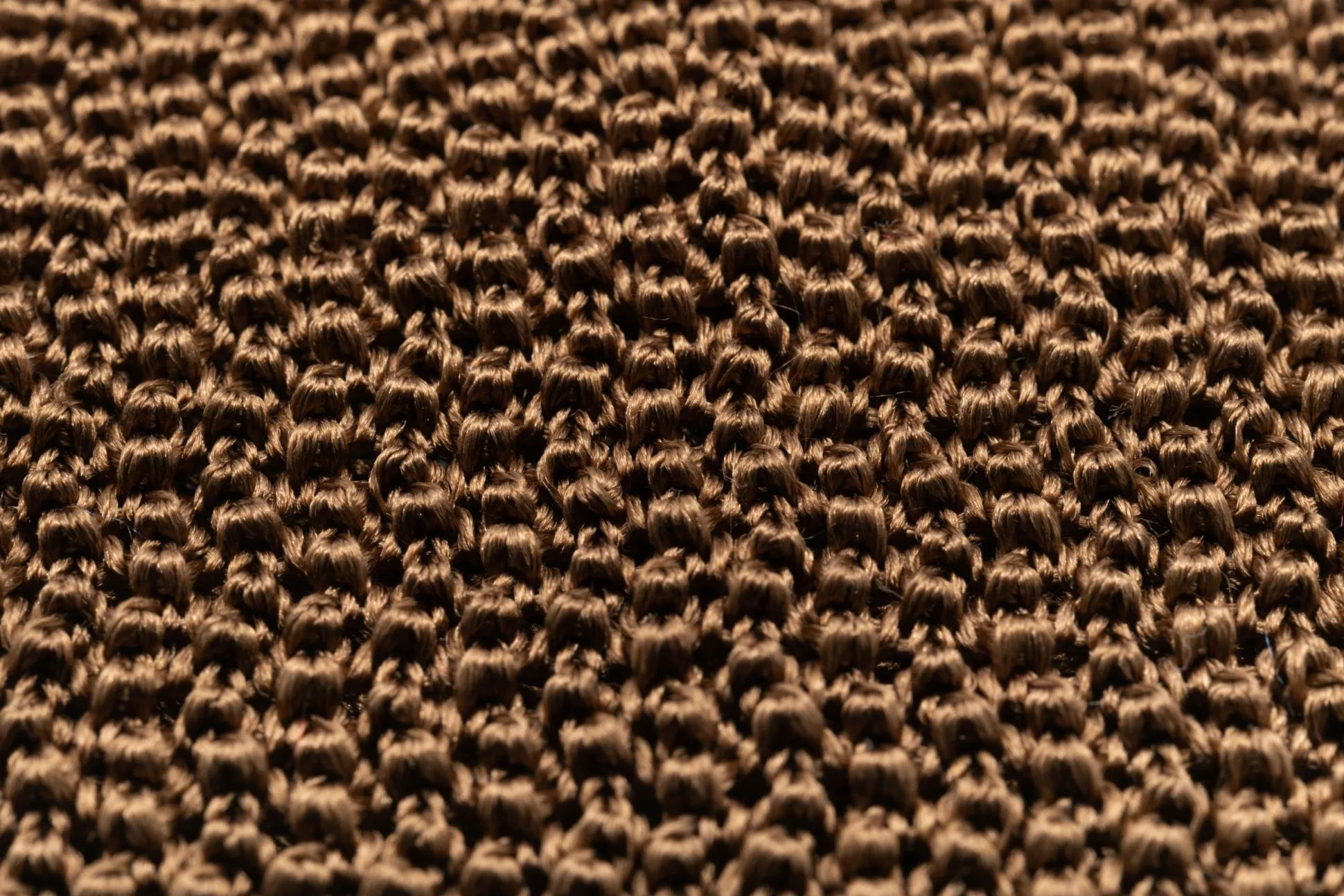 Tobacco Brown Silk Knit Tie