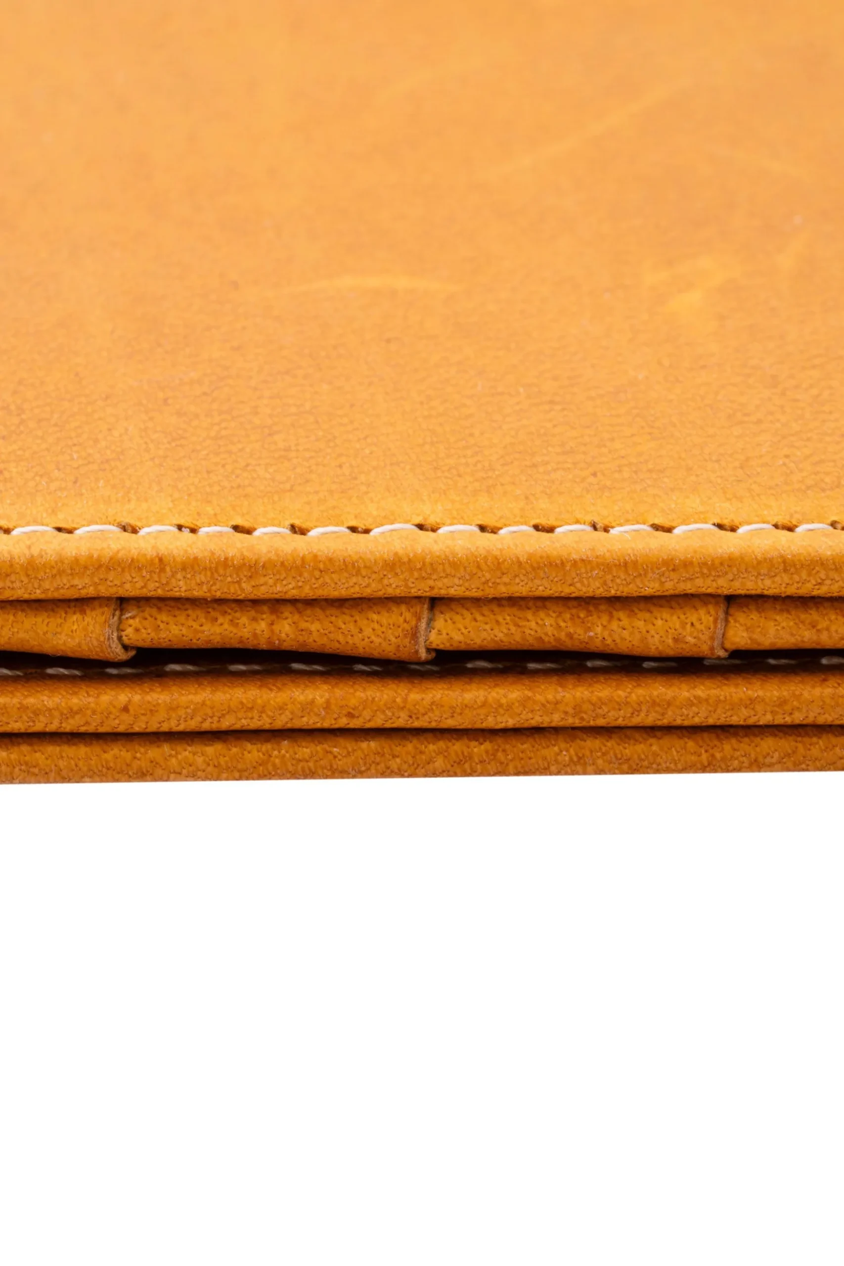Vintage Gold Full-Grain Leather Passport Holder