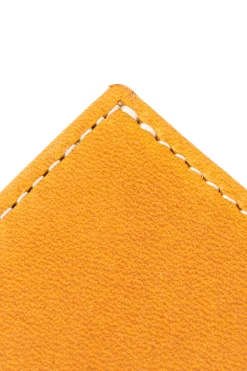 Vintage Gold Full-Grain Leather Passport Holder