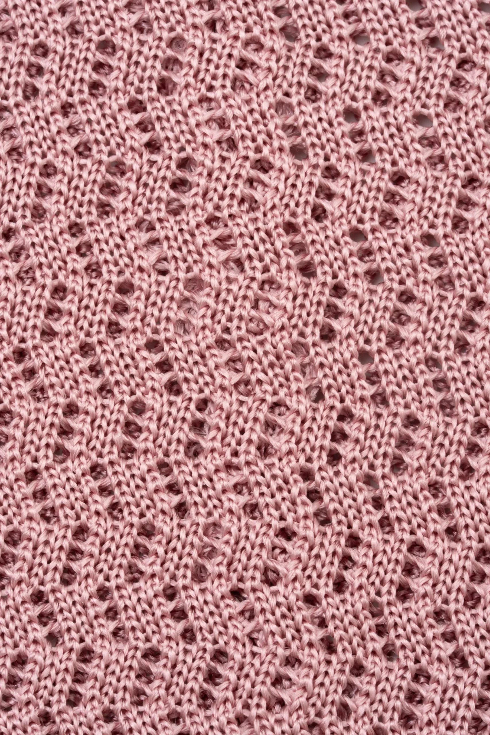 Vintage Pink Zigzag Silk Knit Tie