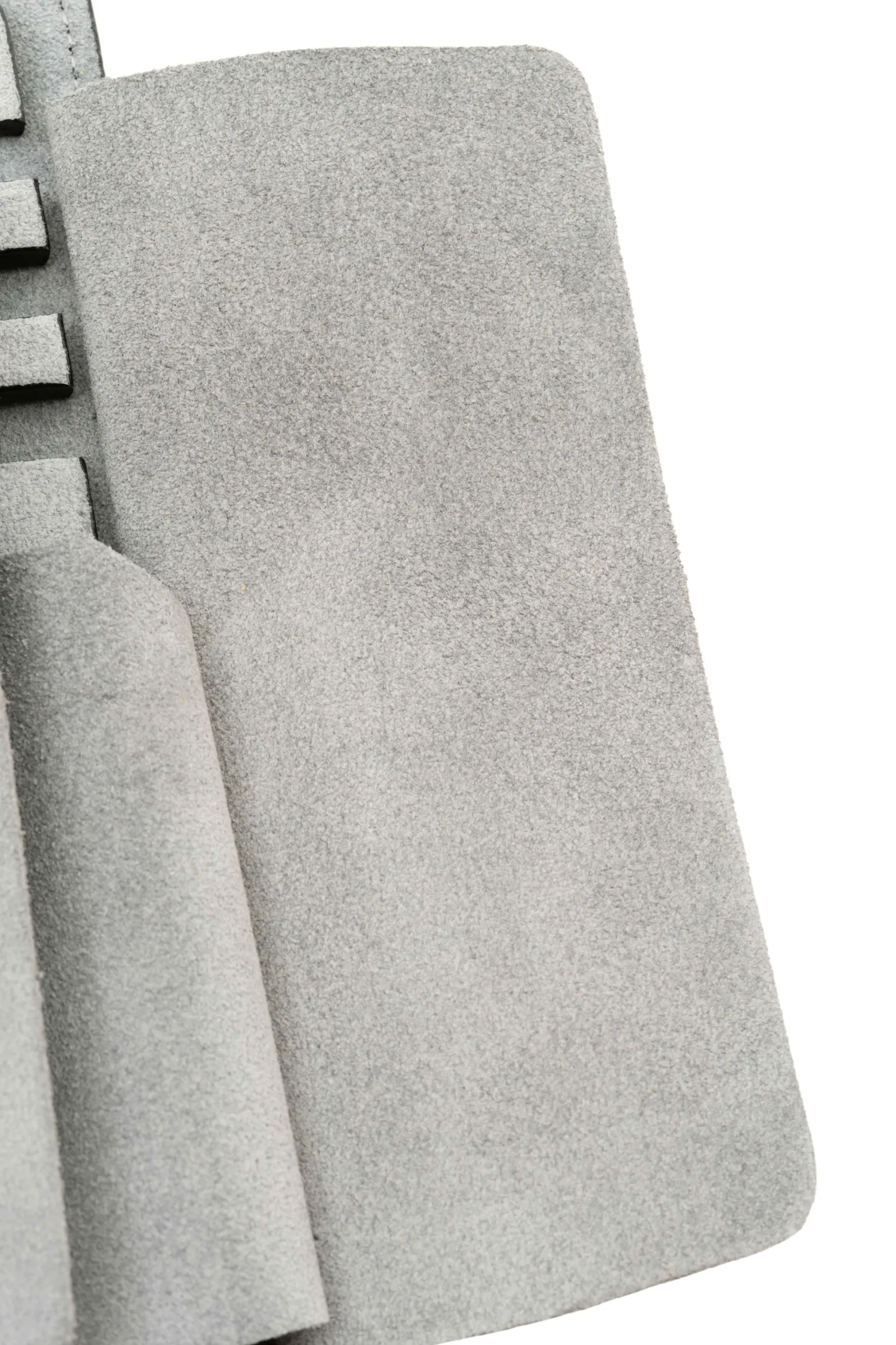 2-Watch Black Togo & Gray Suede Leather Watch Case