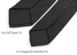 Wedding Tie in Silver Jacquard Silk Squares