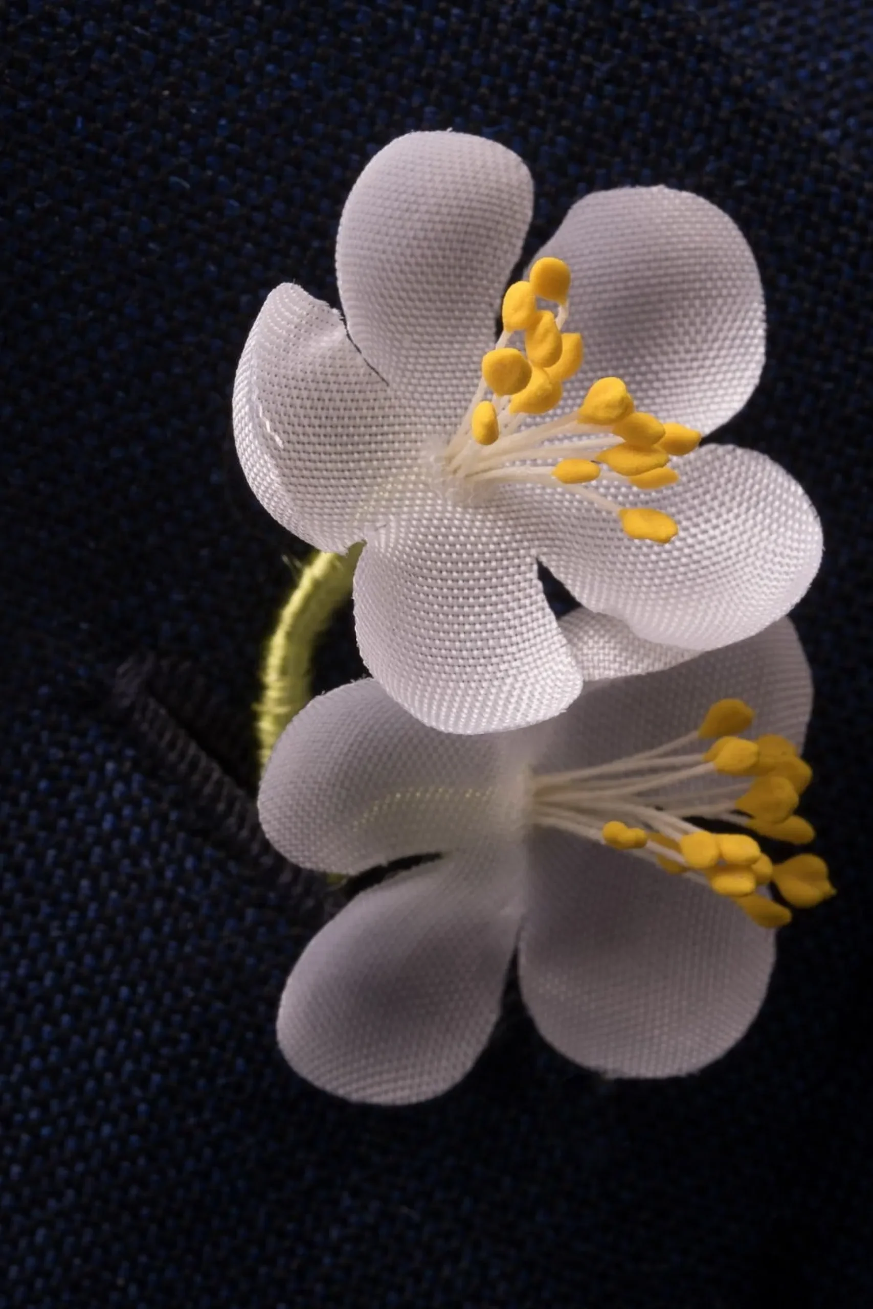 White Cherry Blossom Boutonnière Flower