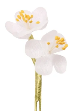 White Cherry Blossom Boutonnière Flower