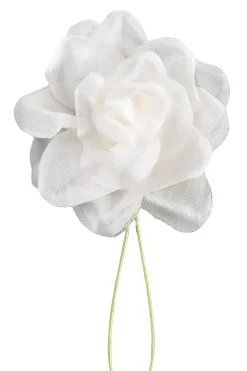 White Spray Rose Boutonnière Flower