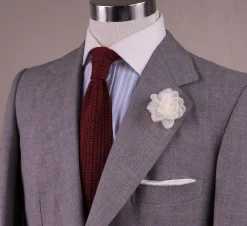 White Spray Rose Boutonnière Flower