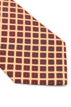 Yellow Diamond Madder Silk Tie